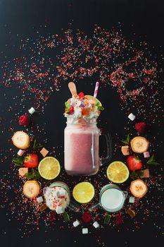 Koktajl ze słodką posypką 