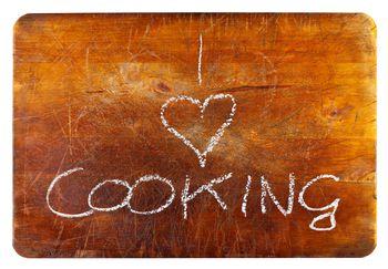 Napis: I Love Cooking