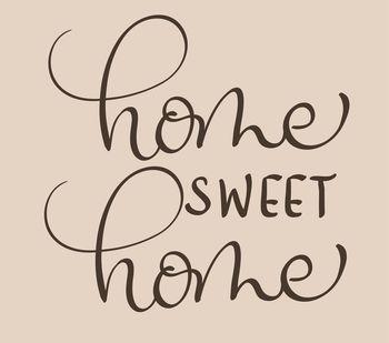 Tekst - home sweet home