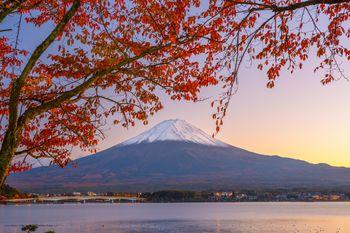 Widok na górę w Japonii