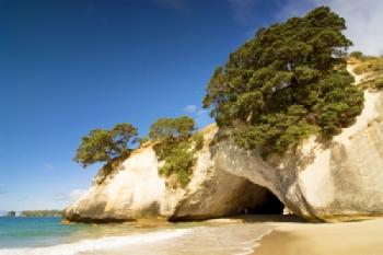 Rajska plaża w Nowej Zelandii