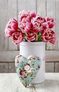 Mała poduszka z motywem floral