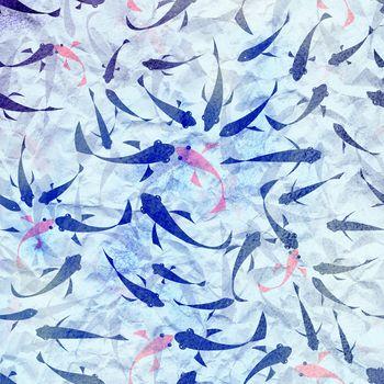 Małe niebieskie rybki