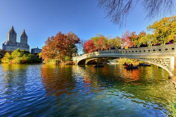 The Bow Bridge w Central Parku. Nowy Jork