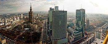 Panorama Warszawy z Pałacem Kultury i Nauki