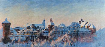 Pejzaż zimowy - Kraków, Julian Fałat