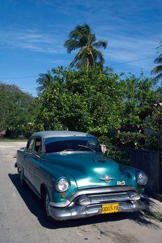 Samochód w stylu vintage. Kuba