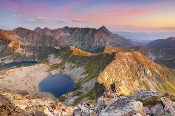 Widok ze Świnicy, Tatry. Polska