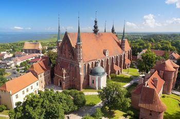 Zabytkowa katedra, Frombork. Polska
