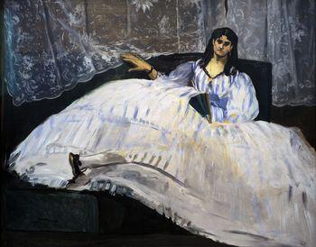 Dama z wachlarzem, Manet