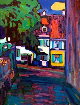 Murnau Houses in the Obermarkt, Kandinsky