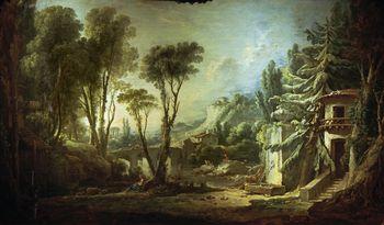 Pastoral landscape, Boucher