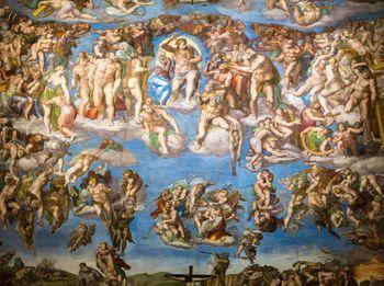 Sąd Ostateczny, fragment, Michał Anioł