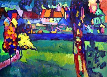 Small town in Upper Bavaria, Kandinsky