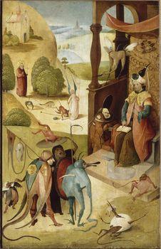 Święty Jakub Większy Apostoł z magikiem Hermogenem, Hieronim Bosch