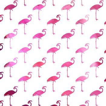 Różowe flamingi. Grafika