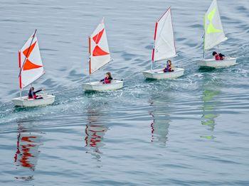 Trening małych żeglarzy
