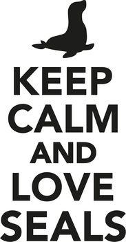 Keep calm and love seals