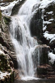 Wodospad w Szklarskiej Porębie. Polska