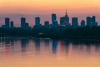 Zachód słońca nad Wisłą