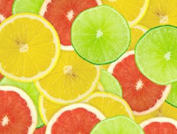 Plasterki cytryn, limonek i pomarańczy