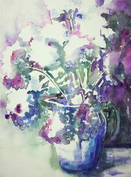 Akwarelowa ilustracja w stylu vintage