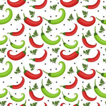 Czerwone i zielone papryczki