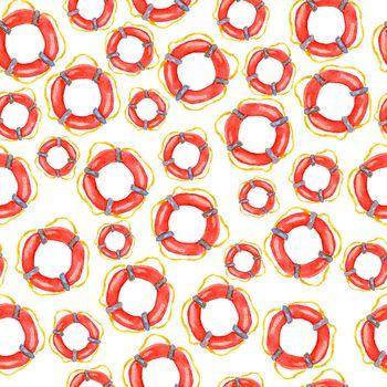 Czerwone koła ratunkowe