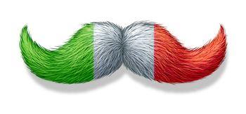 Wąsy w kolorach flagi Włoch