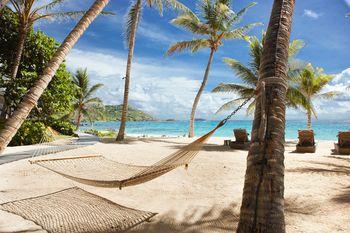 Hamak na plaży 