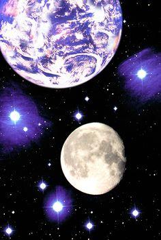 Ziemia, księżyc i gwiazdy