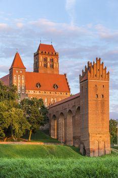 Malowniczy zamek w Kwidzynie. Polska