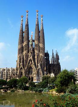 Kościół La Sagrada Familia w Barcelonie