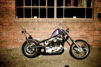 Motocykl Chopper vintage