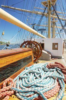 Na pokładzie Daru Pomorza