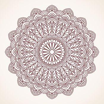 Okrągły wzór w stylu boho