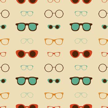 Okulary na beżowym tle