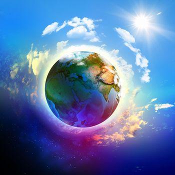 Planeta Ziemia na ilustracji