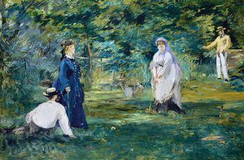 A game of croquet, Manet