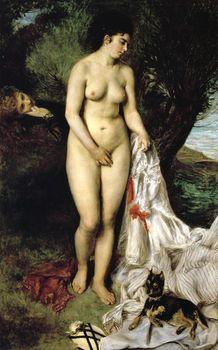 Bather with a Griffon, Auguste Renoir