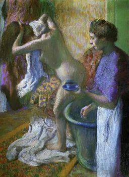 Breakfast after the bath, Degas
