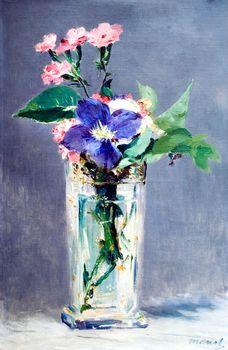 Clematis in a Crystal Vase, Manet