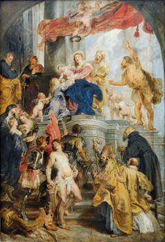 Enthroned Maria and the Child Sanctify, Rubens