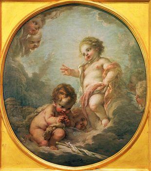 Jesus and Saint John the Baptist, Boucher