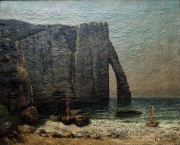 Rocks of Etretat, Courbet 