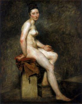 Seated nude, Delacroix