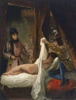 The Duke of Orleans showing his Lover, Delacroix