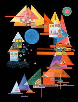 Triangles in a curve, Kandinsky