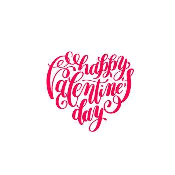 Różowy napis w kształcie serca