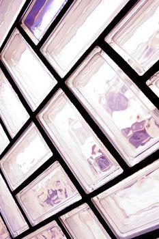 Ściana ze szklanych kafli